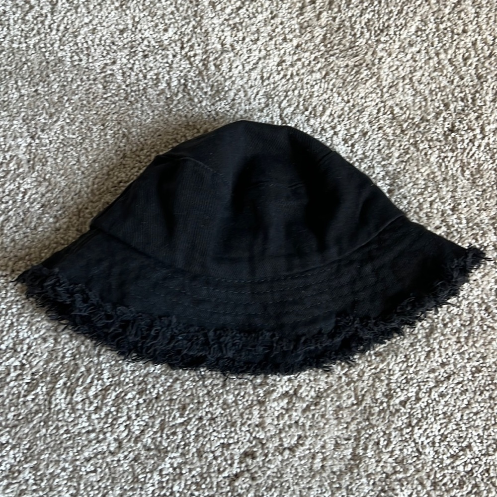 Urban Outfitters Black Corduroy Bucket Hat